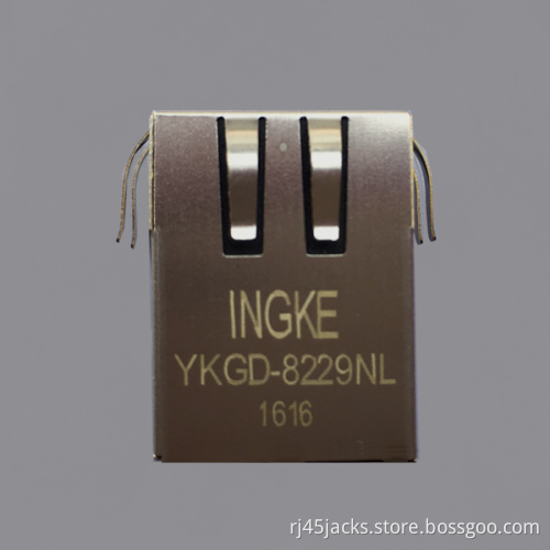 Ingke YKGD-8229NL 100% cross Halo HFJ11-1G02E RJ45 Jacks With Magnetics